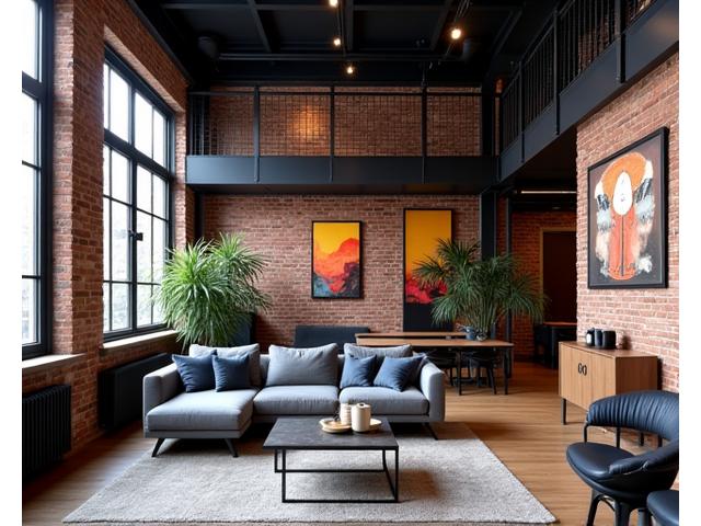Modern, loft stílusú lakás Budapesten